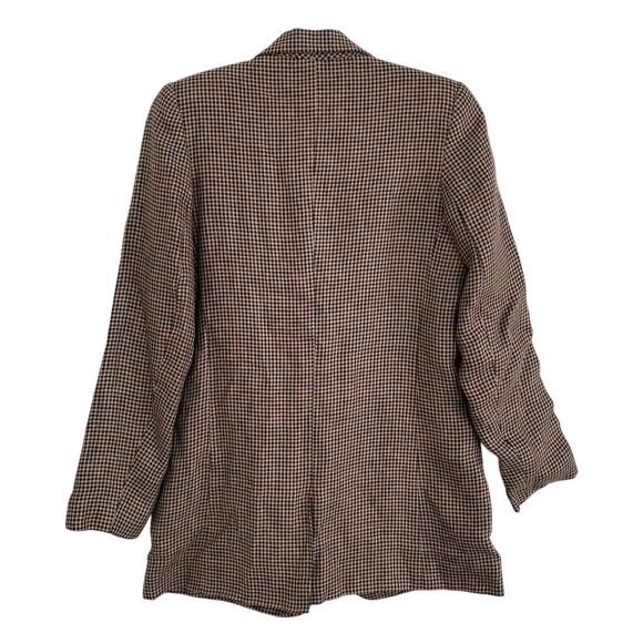 Emerson Fry Tuckernuck Dinner Jacket Blazer Brown Houndstooth Linen Buttton 4 - Picture 11 of 13